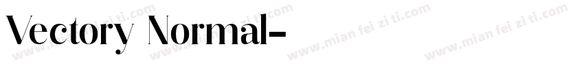Vectory Normal字体转换